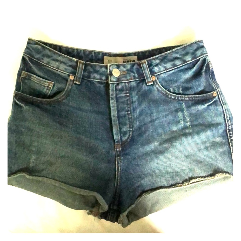 Jean shorts, high waisted